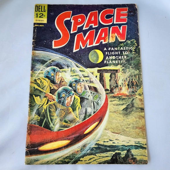 Dell Other - Space Man Issue #6 1963 Dell Comics Painted Cover Silver Age Sci-Fi Astro 12c